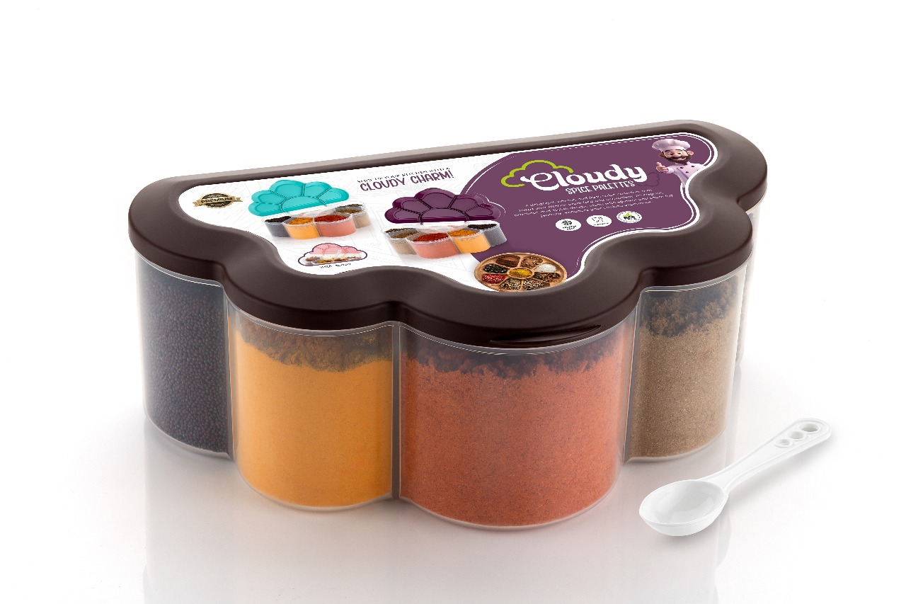 Cloudy 6 Section Spice Storage Container